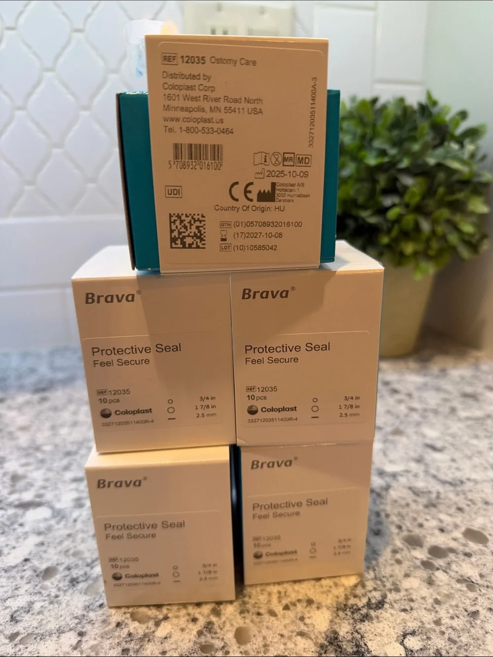 Coloplast 12035 Brava® Protective Seals. 10 pc each box x4 plus 6 ..3/4-1 7/8
